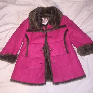 Baby Girls Fur Suede Fashion Coat
